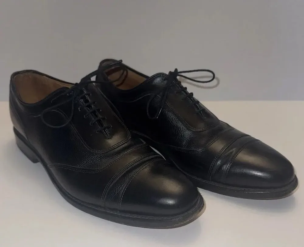 Allen Edmonds Windham Mens 10B Black Leather Oxford Shoes